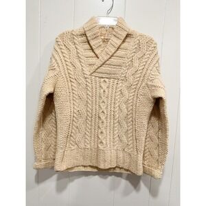 Galway Bay Products Wool Chunky Knit Sweater- Womens- Made in Ireland